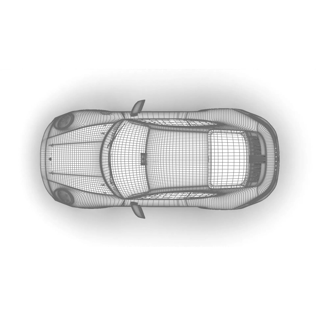 Porsche 911 Carrera T Club Coupe 2026 3D Model – High Poly Rigged Vehicle, FBX - View 40