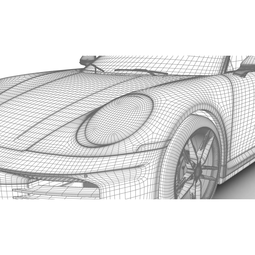 Porsche 911 Carrera T Club Coupe 2026 3D Model – High Poly Rigged Vehicle, FBX - View 43