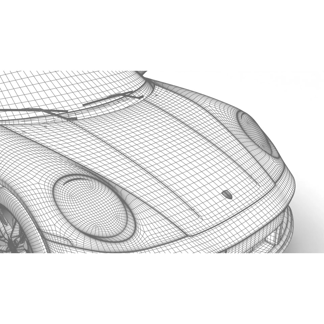 Porsche 911 Carrera T Club Coupe 2026 3D Model – High Poly Rigged Vehicle, FBX - View 45