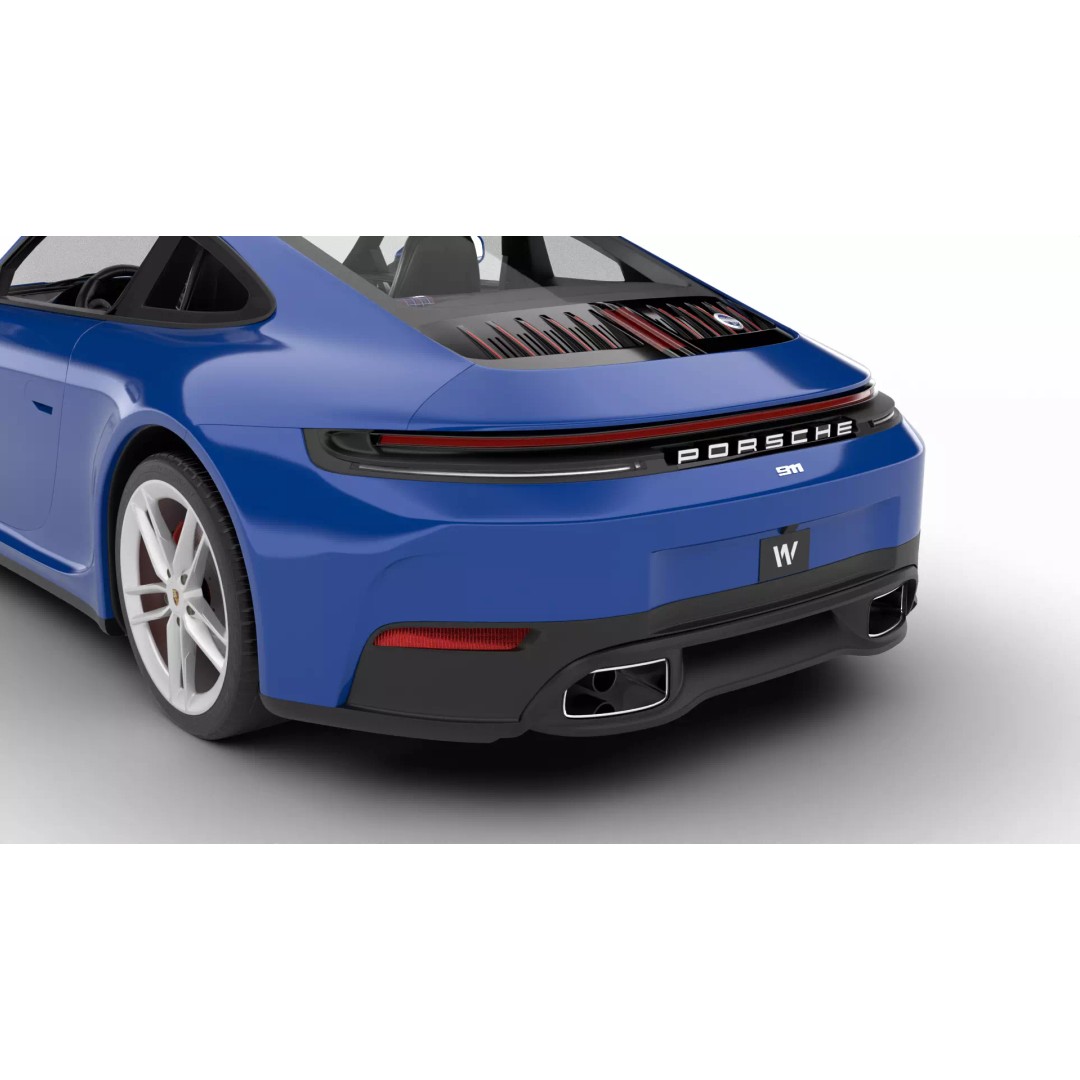 Porsche 911 Carrera T Club Coupe 2026 3D Model – High Poly Rigged Vehicle, FBX - View 5