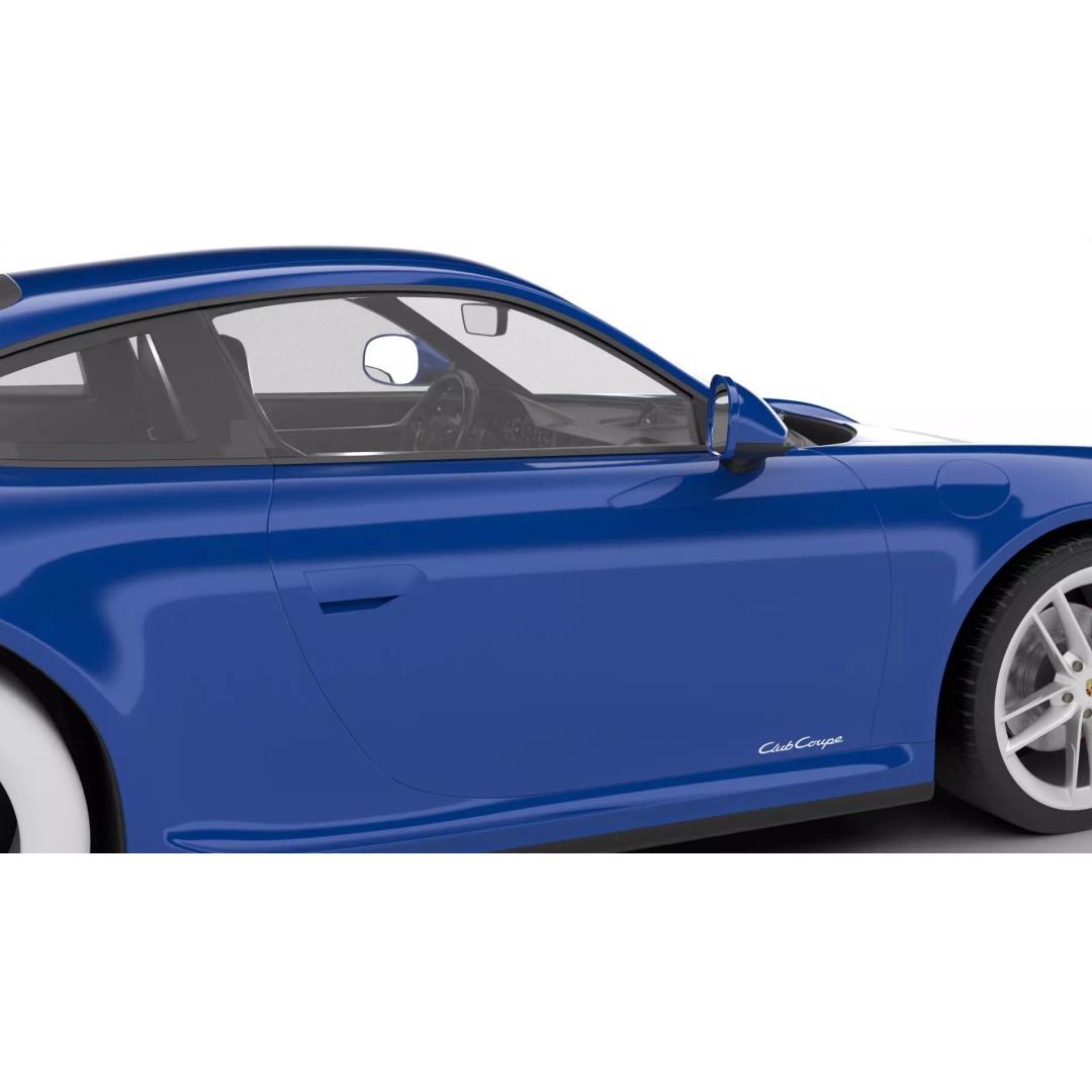 Porsche 911 Carrera T Club Coupe 2026 3D Model – High Poly Rigged Vehicle, FBX - View 9