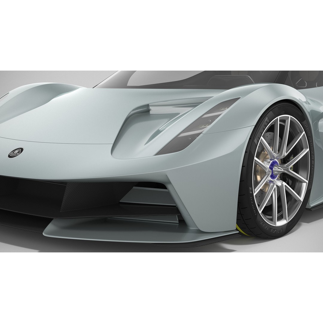 Lotus Evija 3D Model – Detailed Supercar Asset, FBX, PBR - View 10