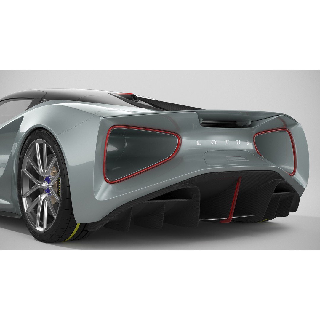 Lotus Evija 3D Model – Detailed Supercar Asset, FBX, PBR - View 12
