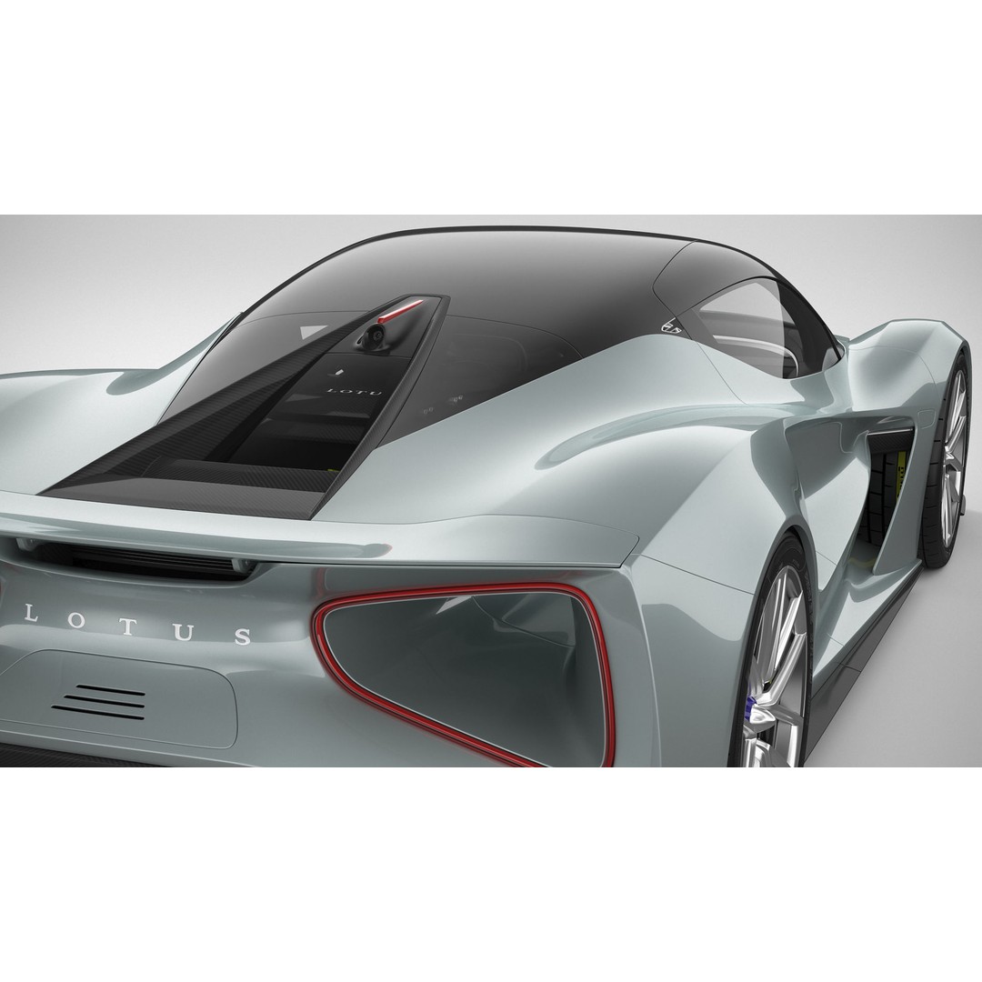 Lotus Evija 3D Model – Detailed Supercar Asset, FBX, PBR - View 13