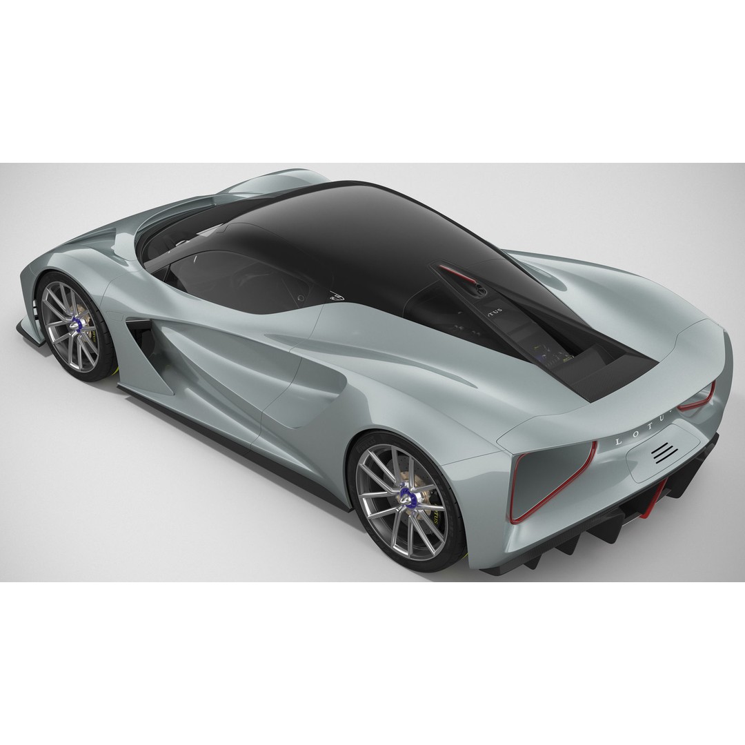 Lotus Evija 3D Model – Detailed Supercar Asset, FBX, PBR - View 15