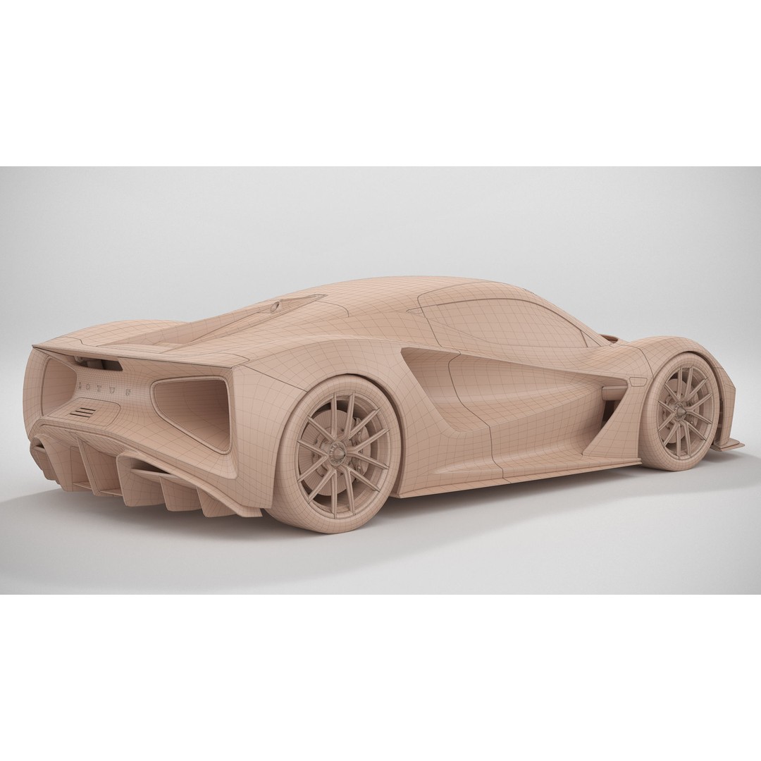 Lotus Evija 3D Model – Detailed Supercar Asset, FBX, PBR - View 18