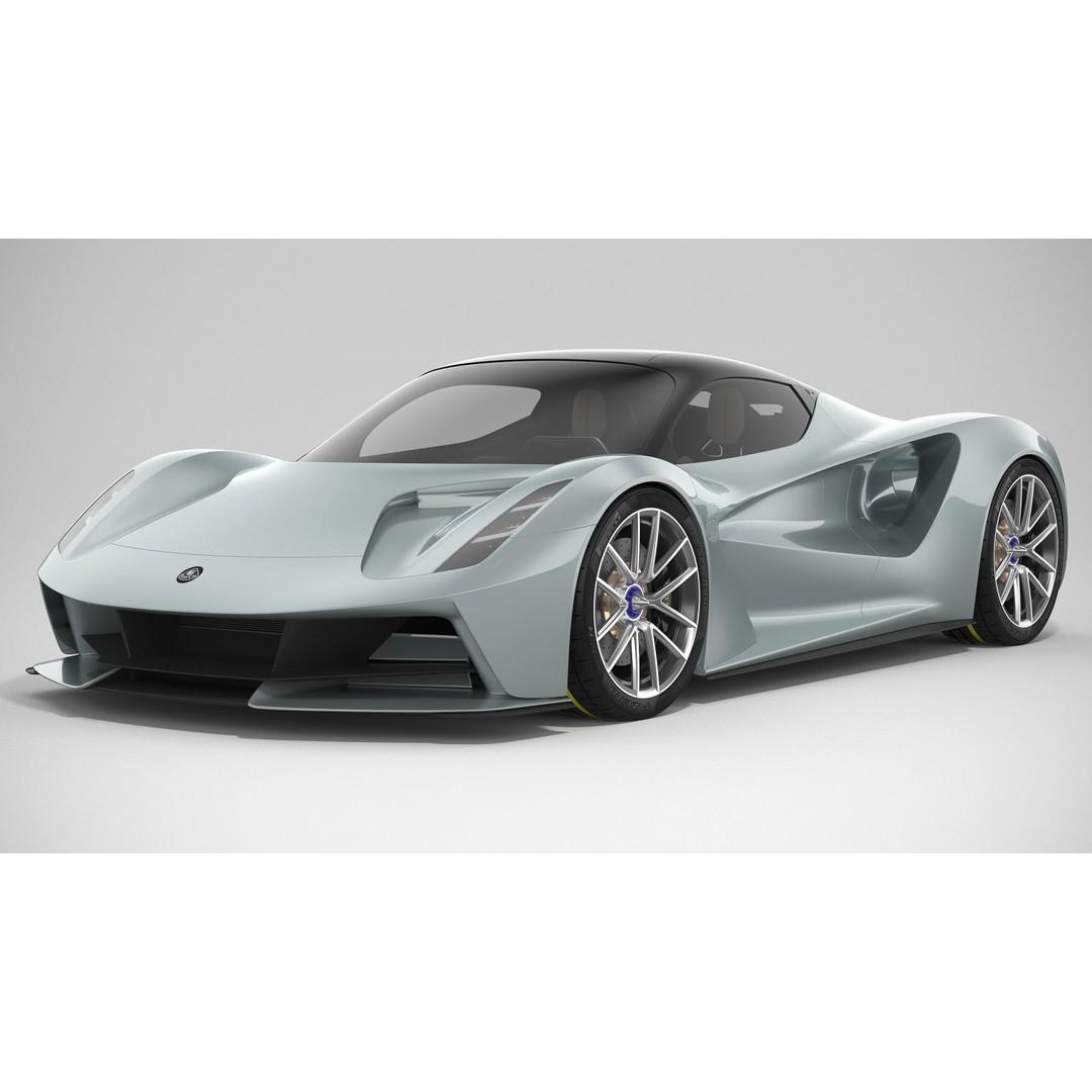 Lotus Evija 3D Model – Detailed Supercar Asset, FBX, PBR - View 3