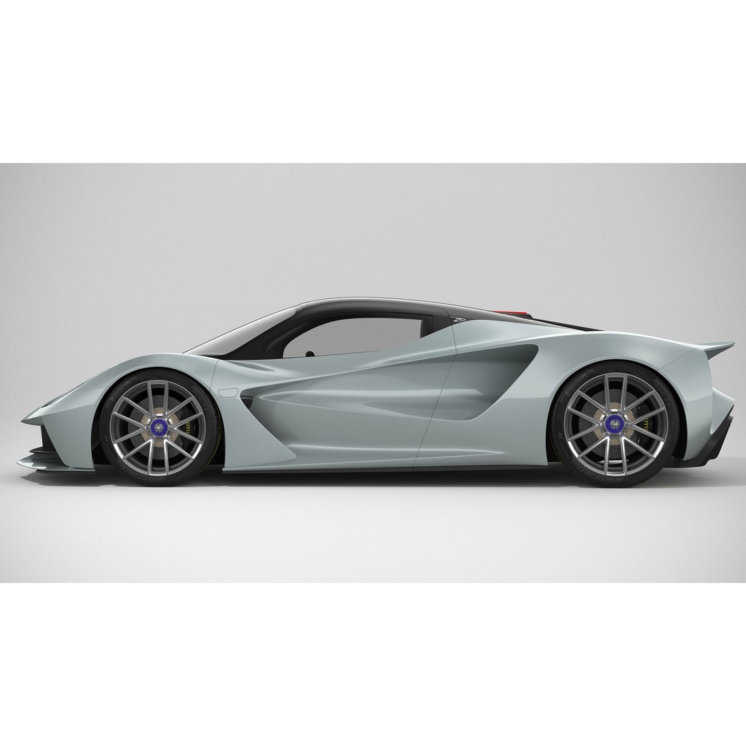 Lotus Evija 3D Model – Detailed Supercar Asset, FBX, PBR - View 4