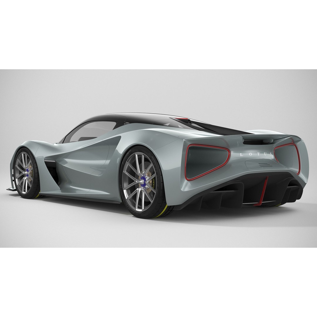 Lotus Evija 3D Model – Detailed Supercar Asset, FBX, PBR - View 5