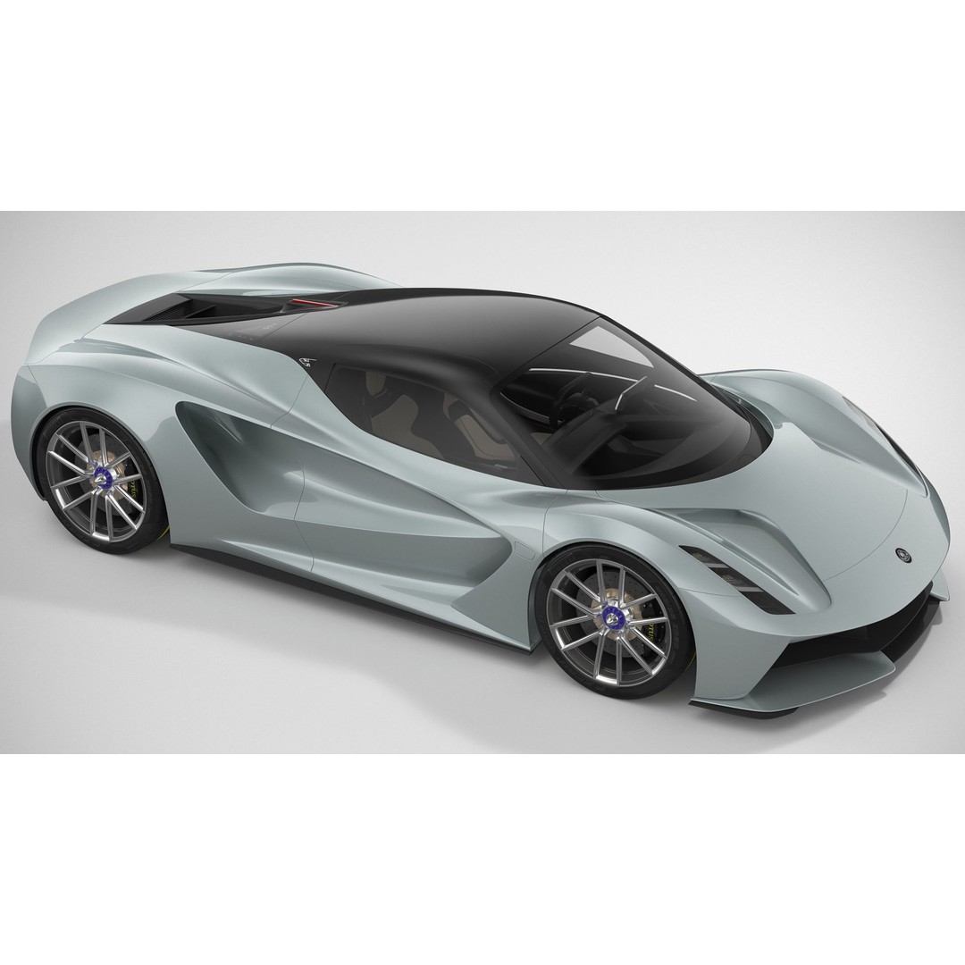 Lotus Evija 3D Model – Detailed Supercar Asset, FBX, PBR - View 8