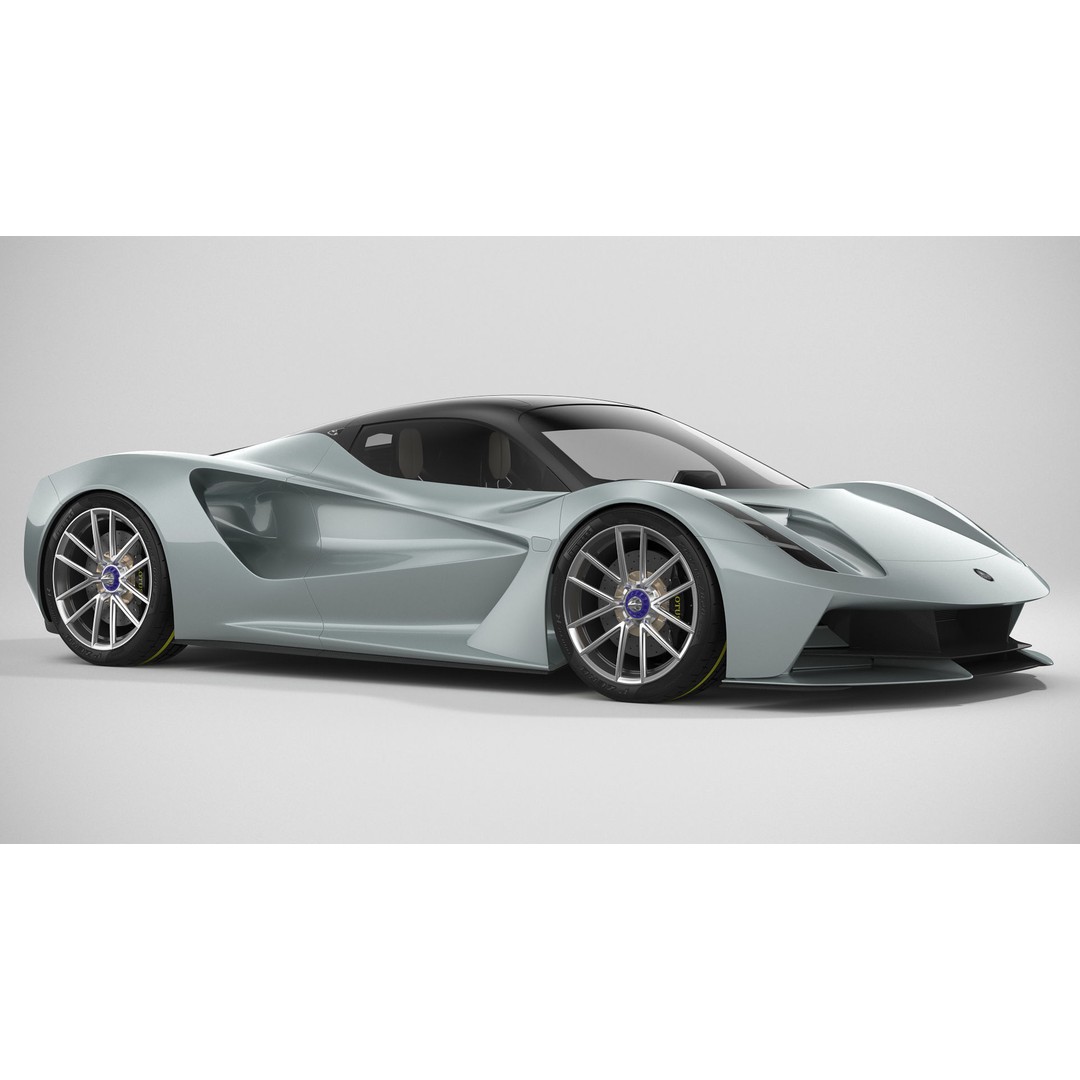 Lotus Evija 3D Model – Detailed Supercar Asset, FBX, PBR - View 9