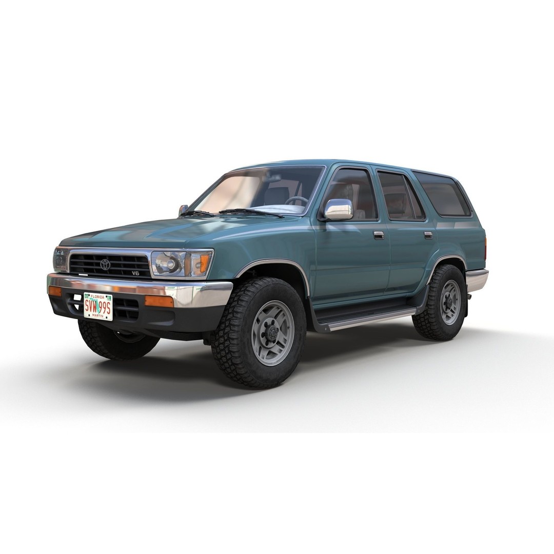 1994 Toyota 4Runner 3D Model – Low Poly Game Ready Asset, FBX - View 11