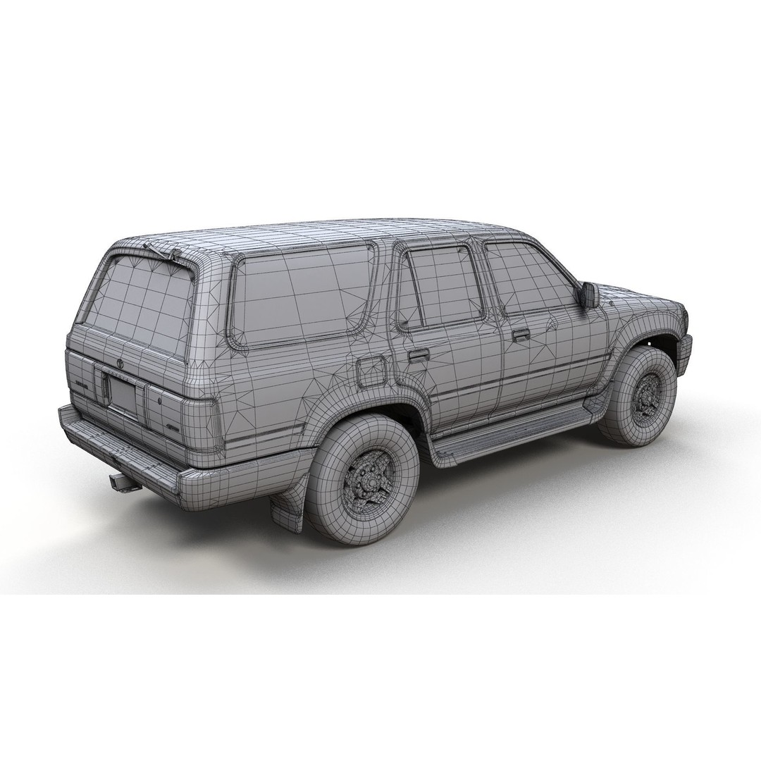 1994 Toyota 4Runner 3D Model – Low Poly Game Ready Asset, FBX - View 13