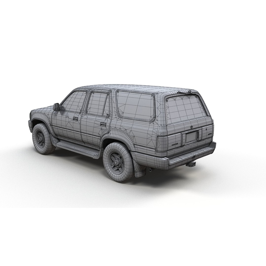 1994 Toyota 4Runner 3D Model – Low Poly Game Ready Asset, FBX - View 15