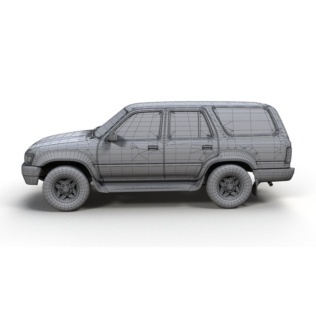 1994 Toyota 4Runner 3D Model – Low Poly Game Ready Asset, FBX - View 16