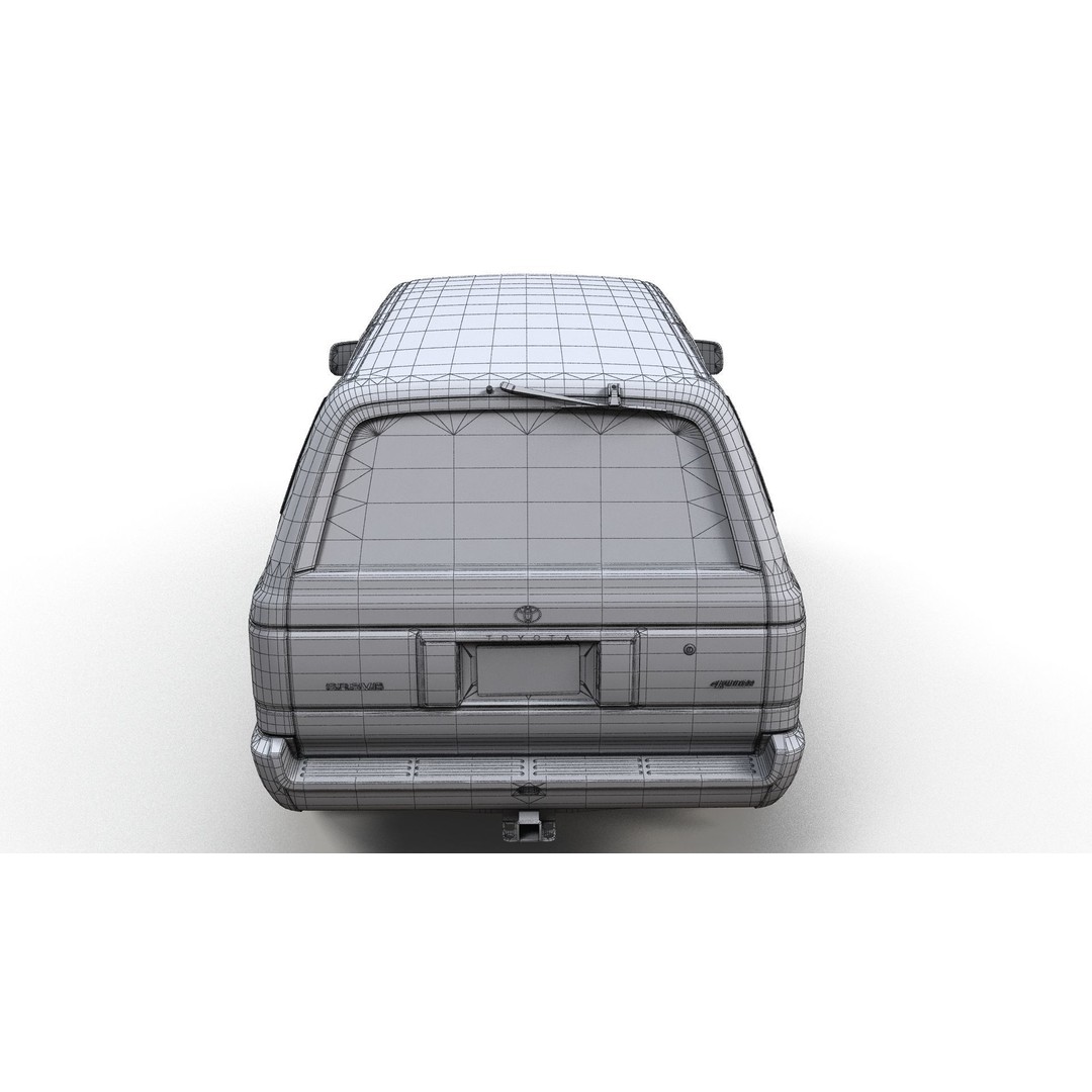 1994 Toyota 4Runner 3D Model – Low Poly Game Ready Asset, FBX - View 17