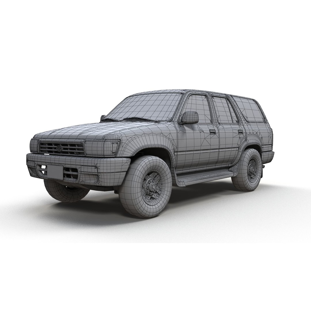 1994 Toyota 4Runner 3D Model – Low Poly Game Ready Asset, FBX - View 19