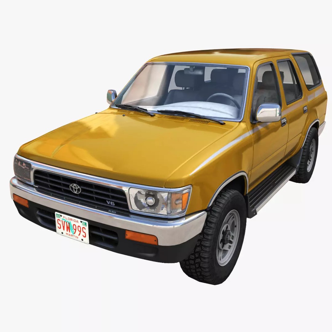 1994 Toyota 4Runner 3D Model – Low Poly Game Ready Asset, FBX - View 2
