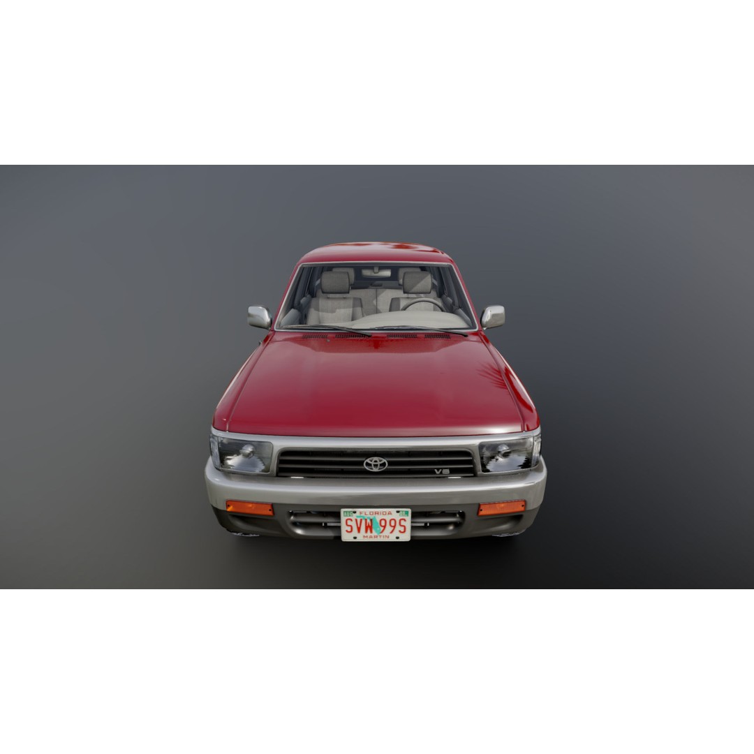 1994 Toyota 4Runner 3D Model – Low Poly Game Ready Asset, FBX - View 24