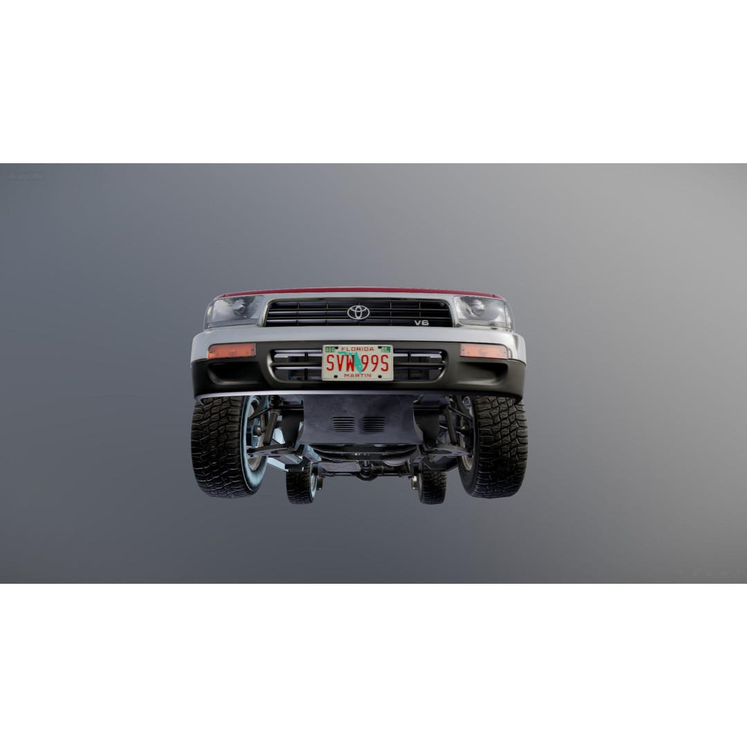 1994 Toyota 4Runner 3D Model – Low Poly Game Ready Asset, FBX - View 25