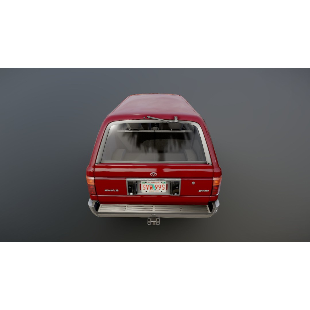 1994 Toyota 4Runner 3D Model – Low Poly Game Ready Asset, FBX - View 26