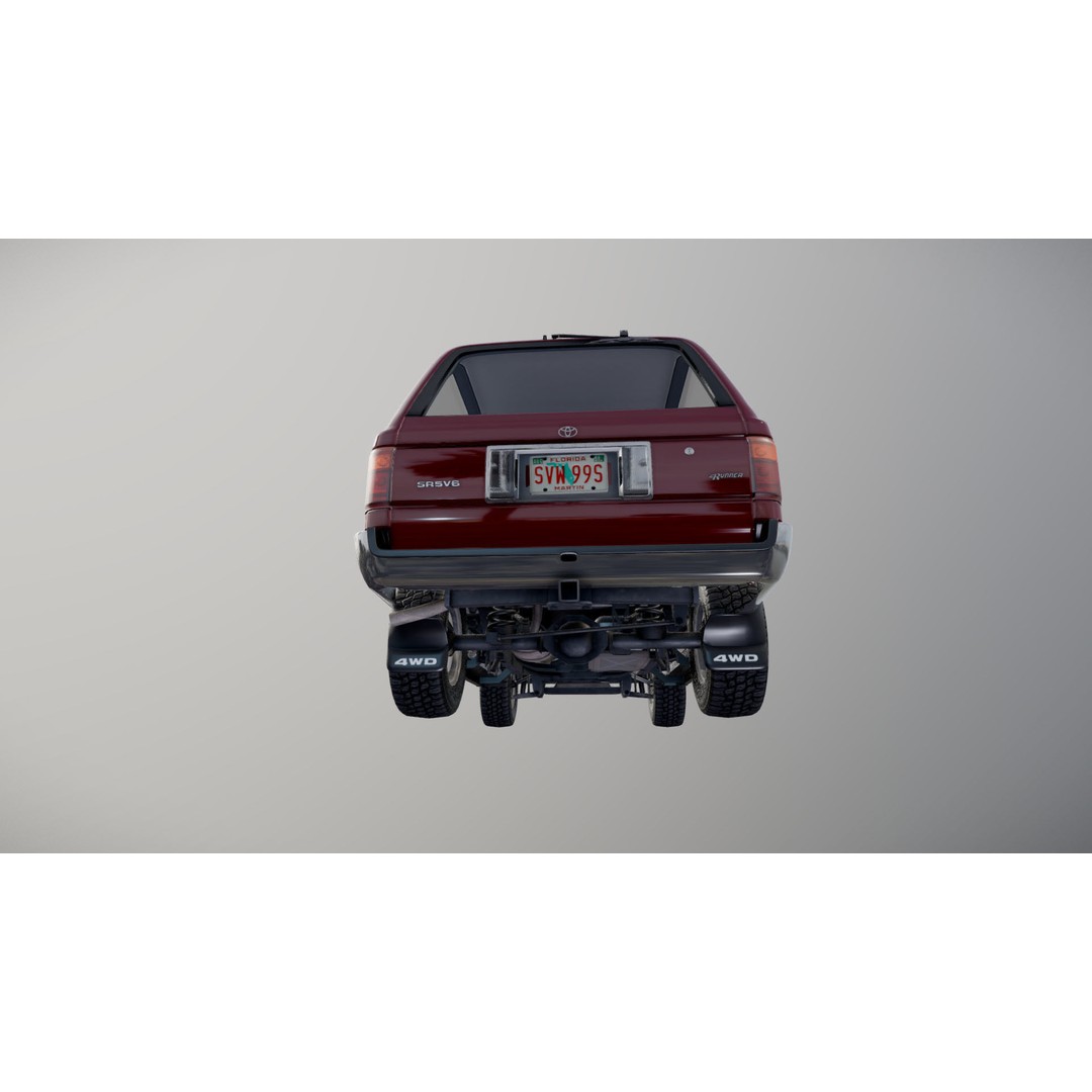 1994 Toyota 4Runner 3D Model – Low Poly Game Ready Asset, FBX - View 29