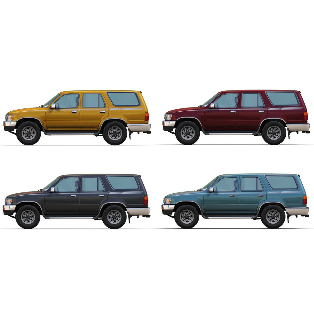 1994 Toyota 4Runner 3D Model – Low Poly Game Ready Asset, FBX - View 3