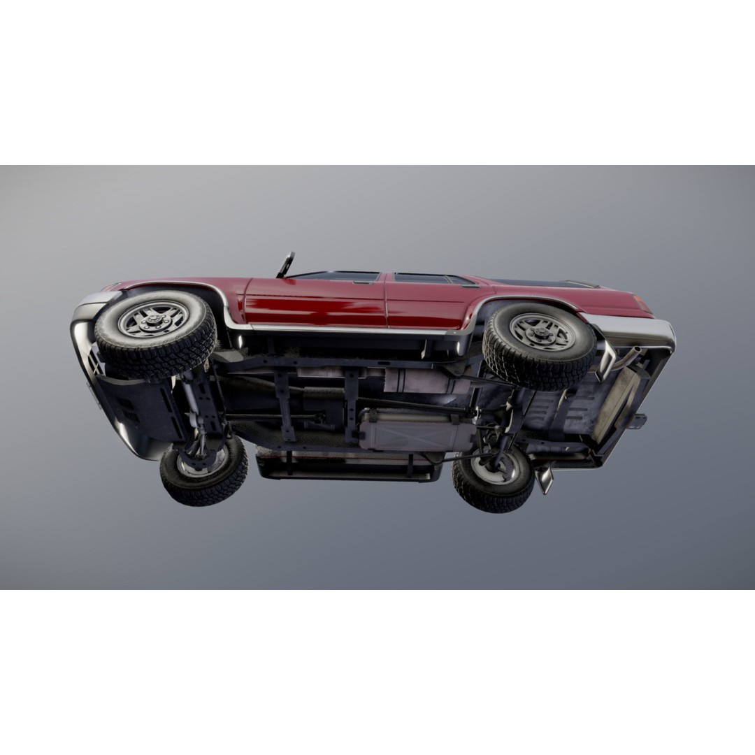 1994 Toyota 4Runner 3D Model – Low Poly Game Ready Asset, FBX - View 31