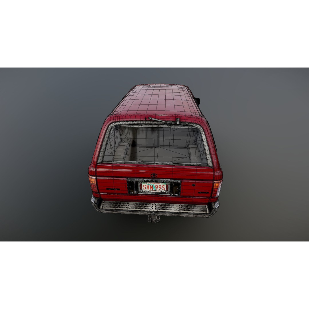 1994 Toyota 4Runner 3D Model – Low Poly Game Ready Asset, FBX - View 36