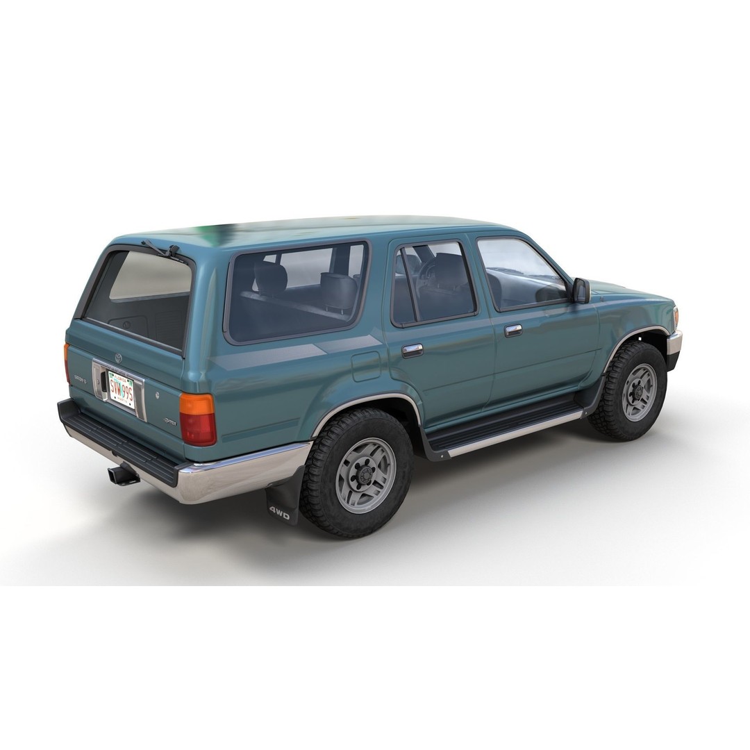 1994 Toyota 4Runner 3D Model – Low Poly Game Ready Asset, FBX - View 5