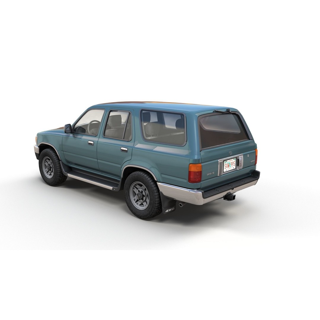 1994 Toyota 4Runner 3D Model – Low Poly Game Ready Asset, FBX - View 7
