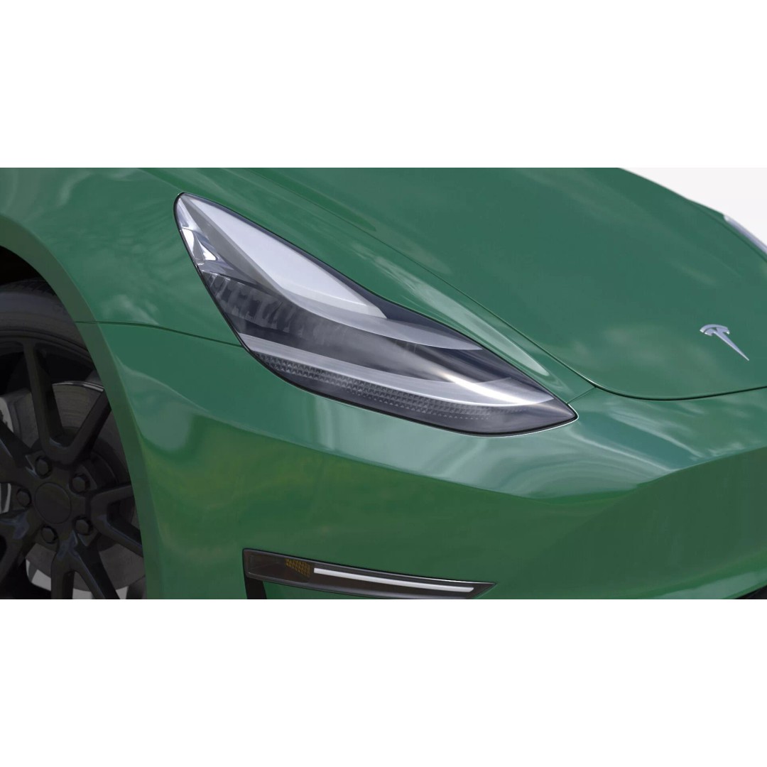 Tesla Model 3 3D Model – Carbon Fiber Sport Package, Rigged - View 21