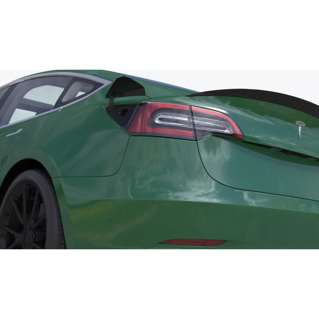 Tesla Model 3 3D Model – Carbon Fiber Sport Package, Rigged - View 22