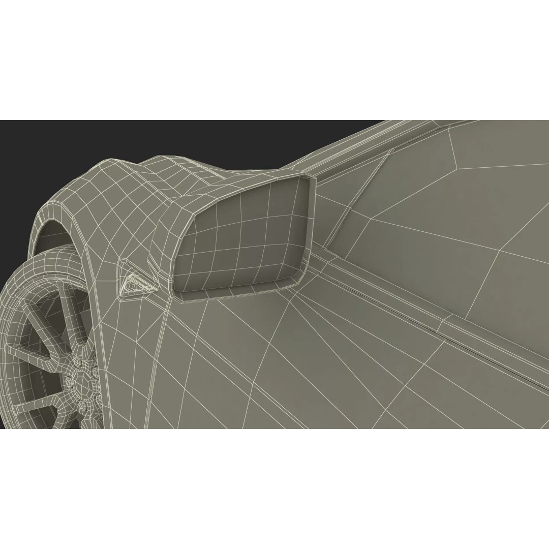 Tesla Model 3 3D Model – Carbon Fiber Sport Package, Rigged - View 43