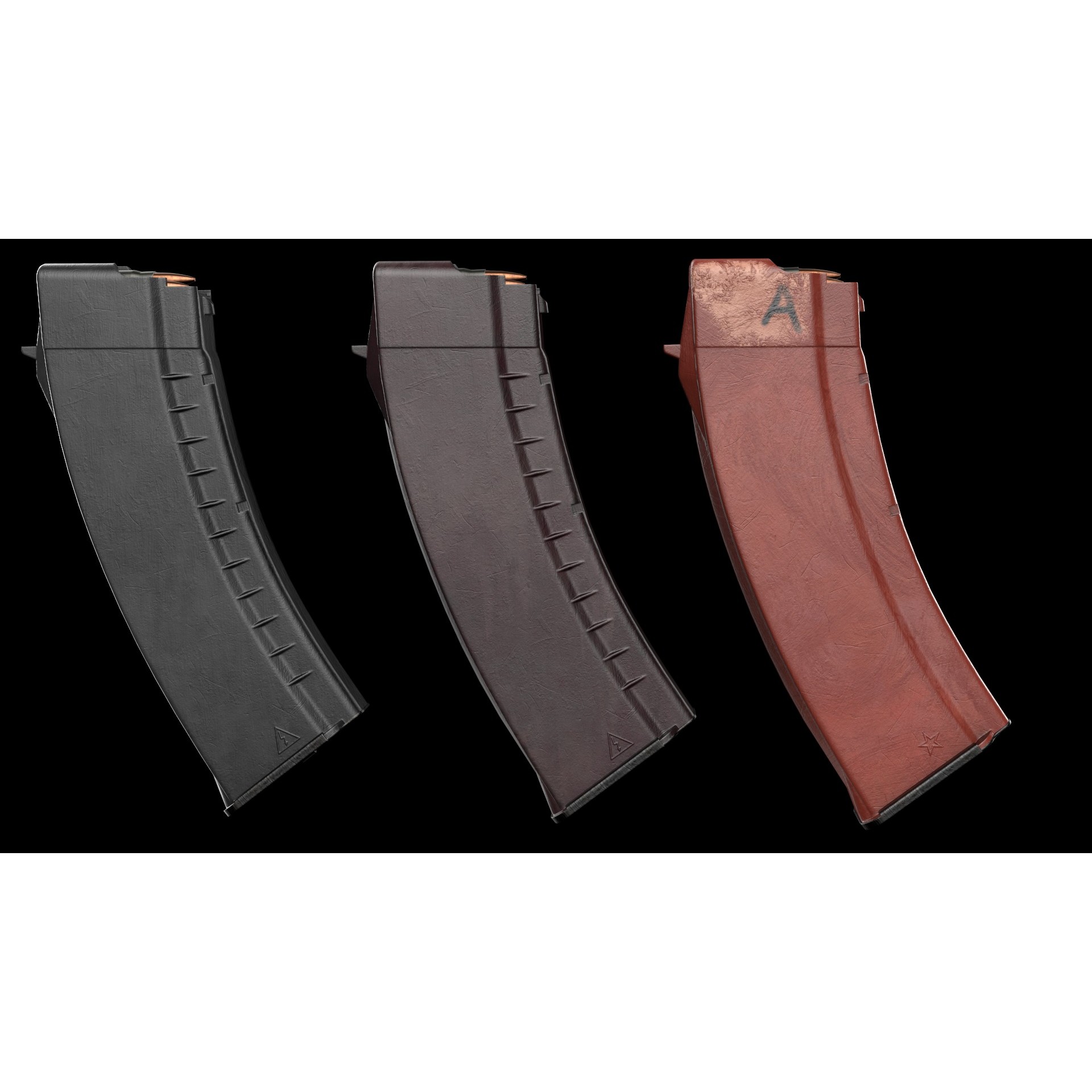 AK-74 Kalashnikov Assault Rifle - Low-Poly Game-Ready 3D Model - View 29