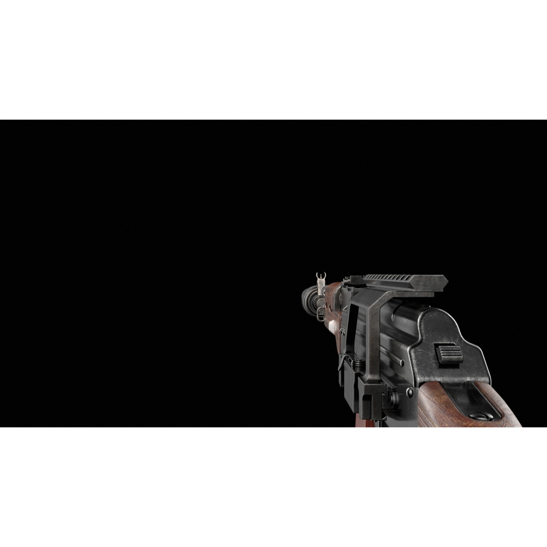 AK-74 Kalashnikov Assault Rifle - Low-Poly Game-Ready 3D Model - View 39