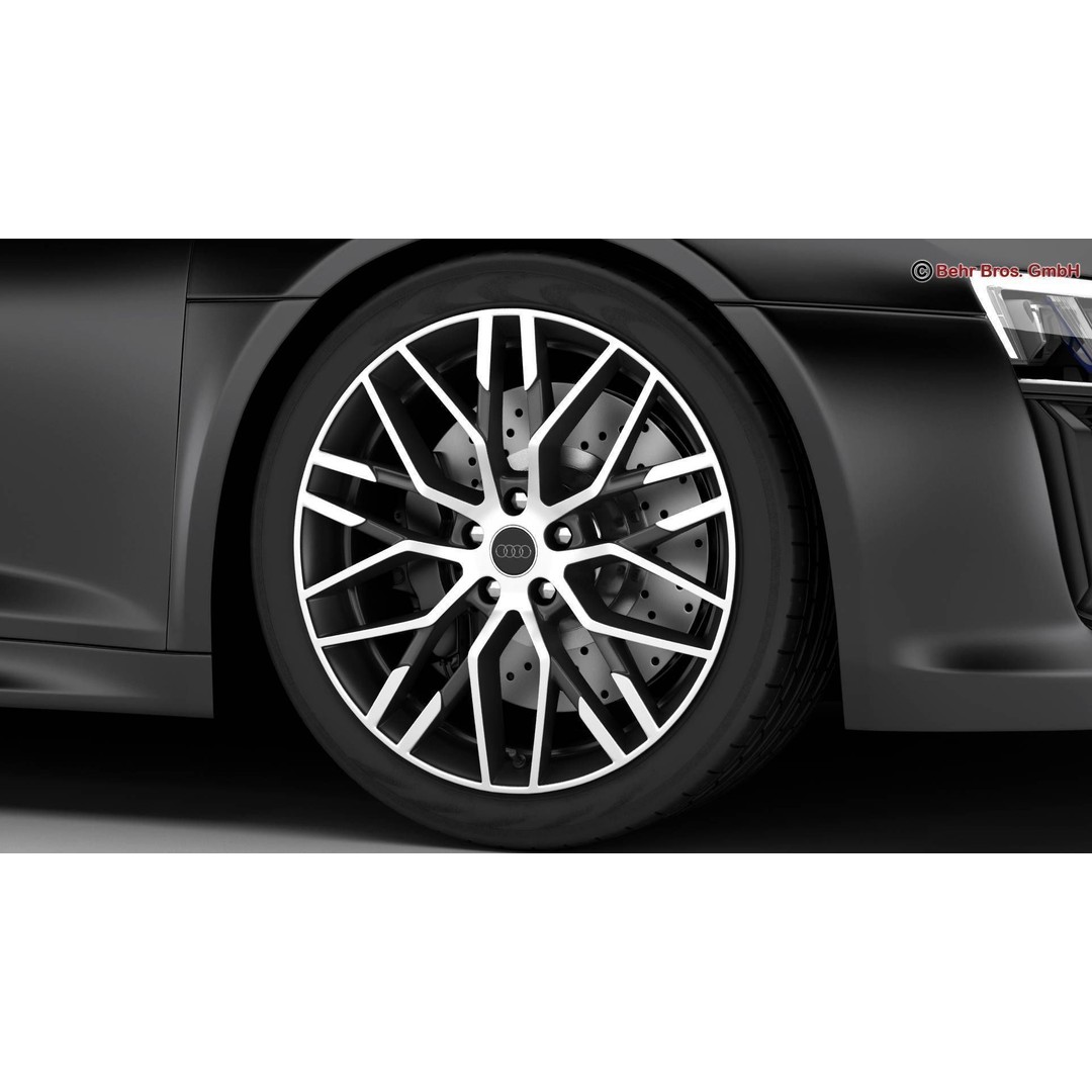 Audi R8 V10 2016 3D Model – High Poly Sport Car with Detailed Interior - View 10