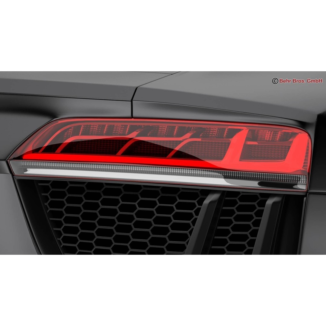Audi R8 V10 2016 3D Model – High Poly Sport Car with Detailed Interior - View 12