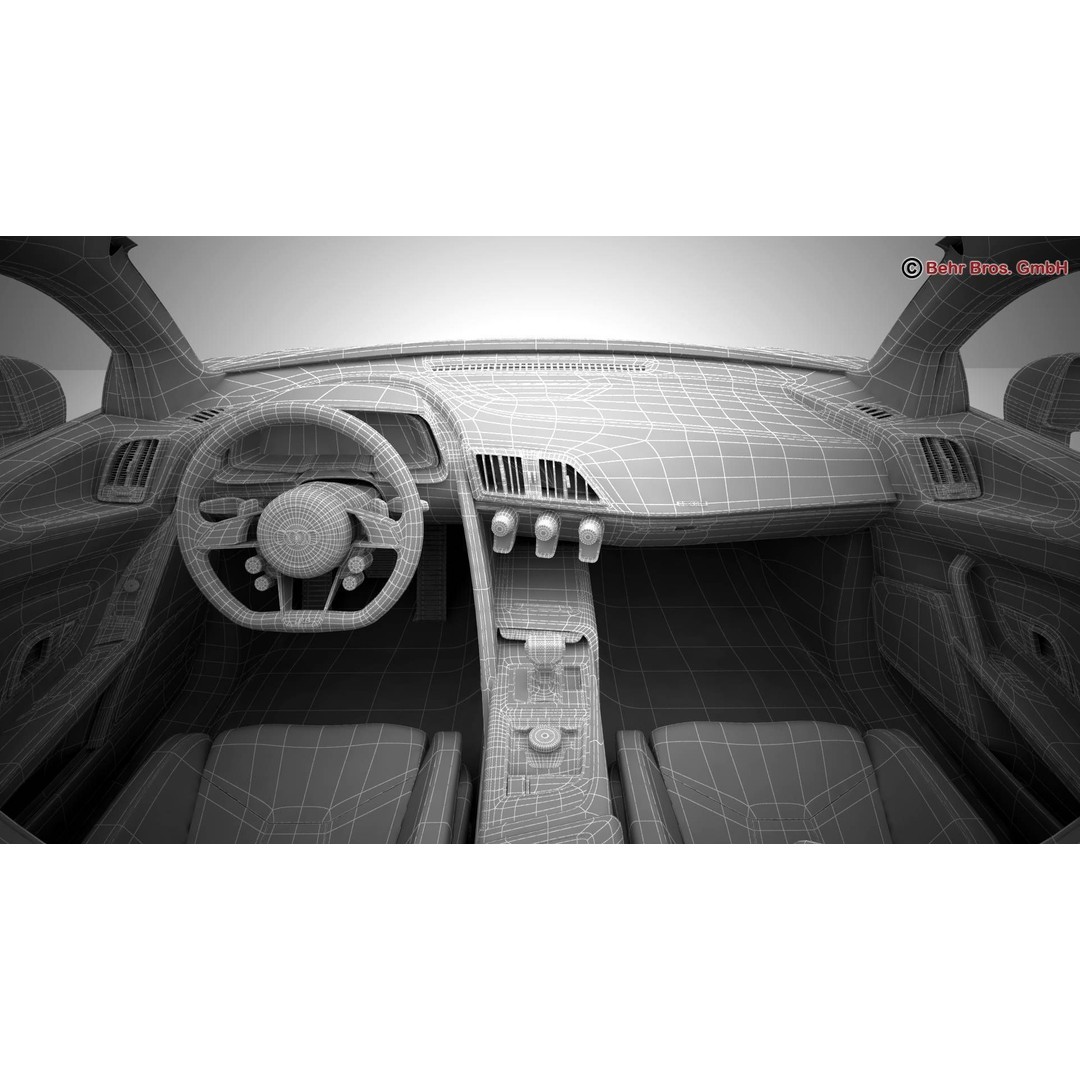 Audi R8 V10 2016 3D Model – High Poly Sport Car with Detailed Interior - View 30