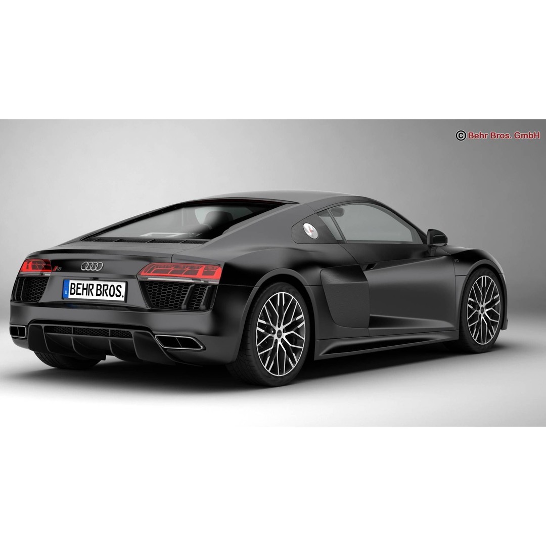 Audi R8 V10 2016 3D Model – High Poly Sport Car with Detailed Interior - View 5