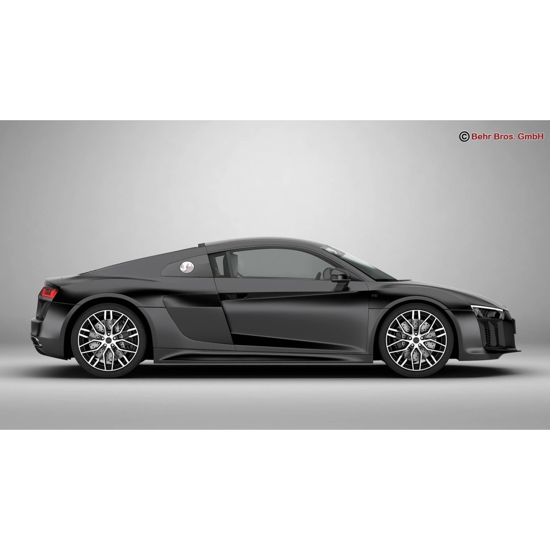 Audi R8 V10 2016 3D Model – High Poly Sport Car with Detailed Interior - View 7