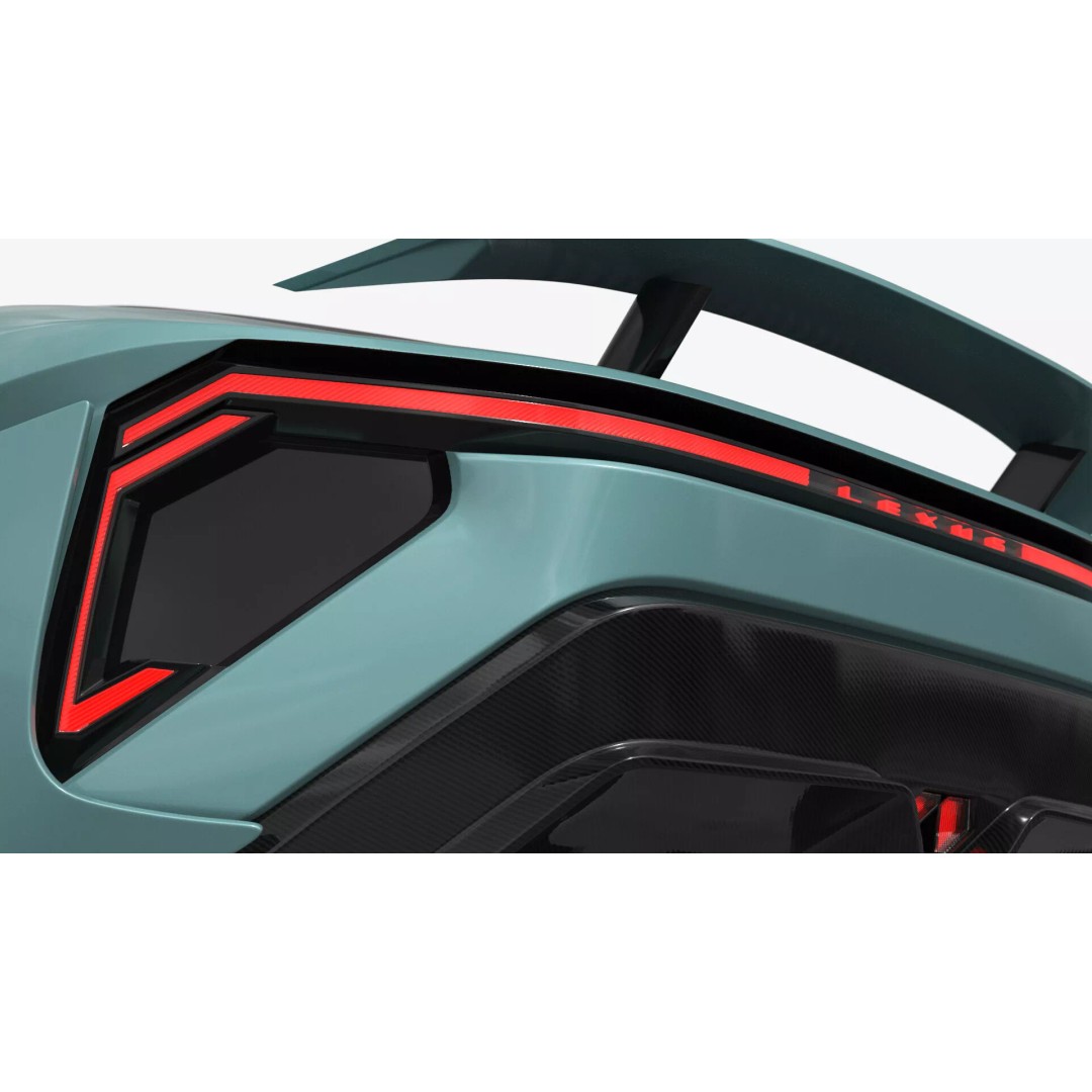 Lexus Future Sport Concept Vehicle 3D Model – Turquoise PBR Asset, FBX - View 10