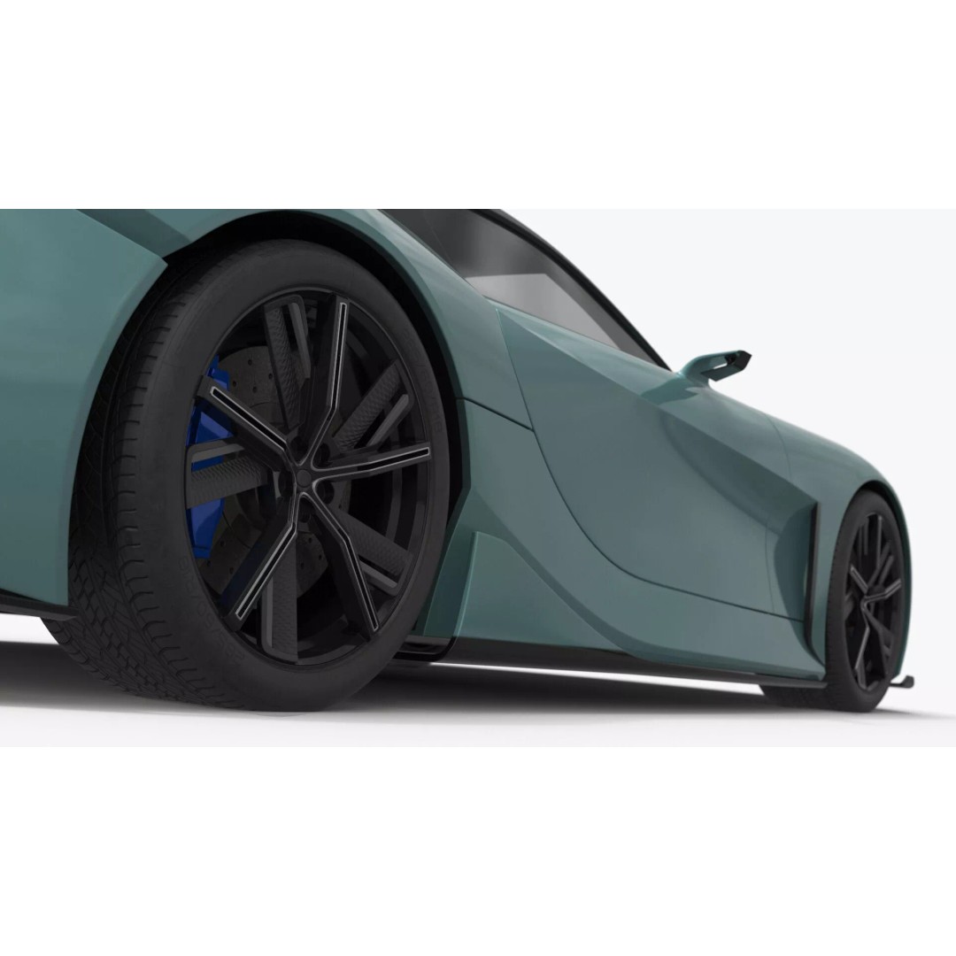 Lexus Future Sport Concept Vehicle 3D Model – Turquoise PBR Asset, FBX - View 11
