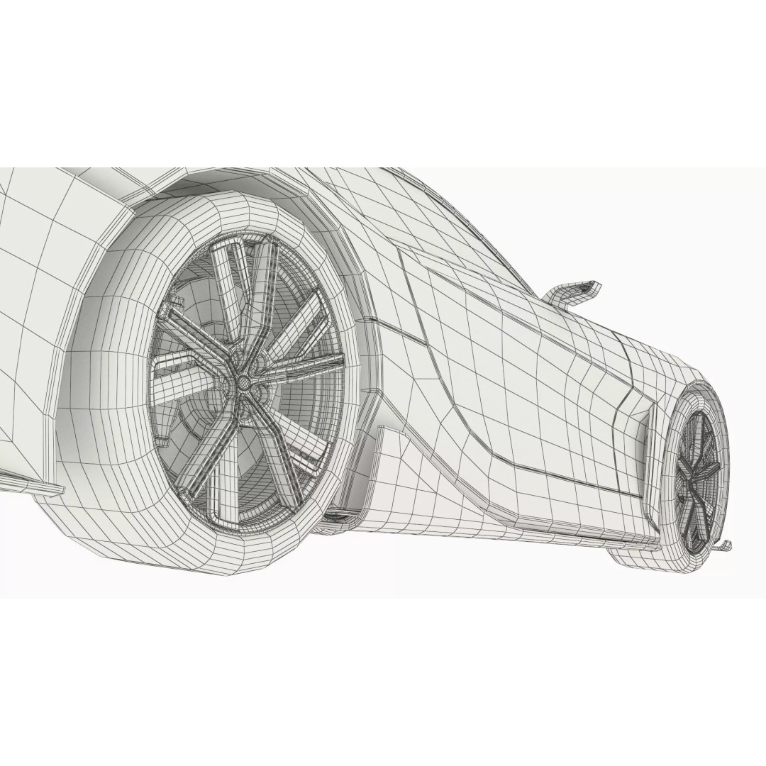 Lexus Future Sport Concept Vehicle 3D Model – Turquoise PBR Asset, FBX - View 19