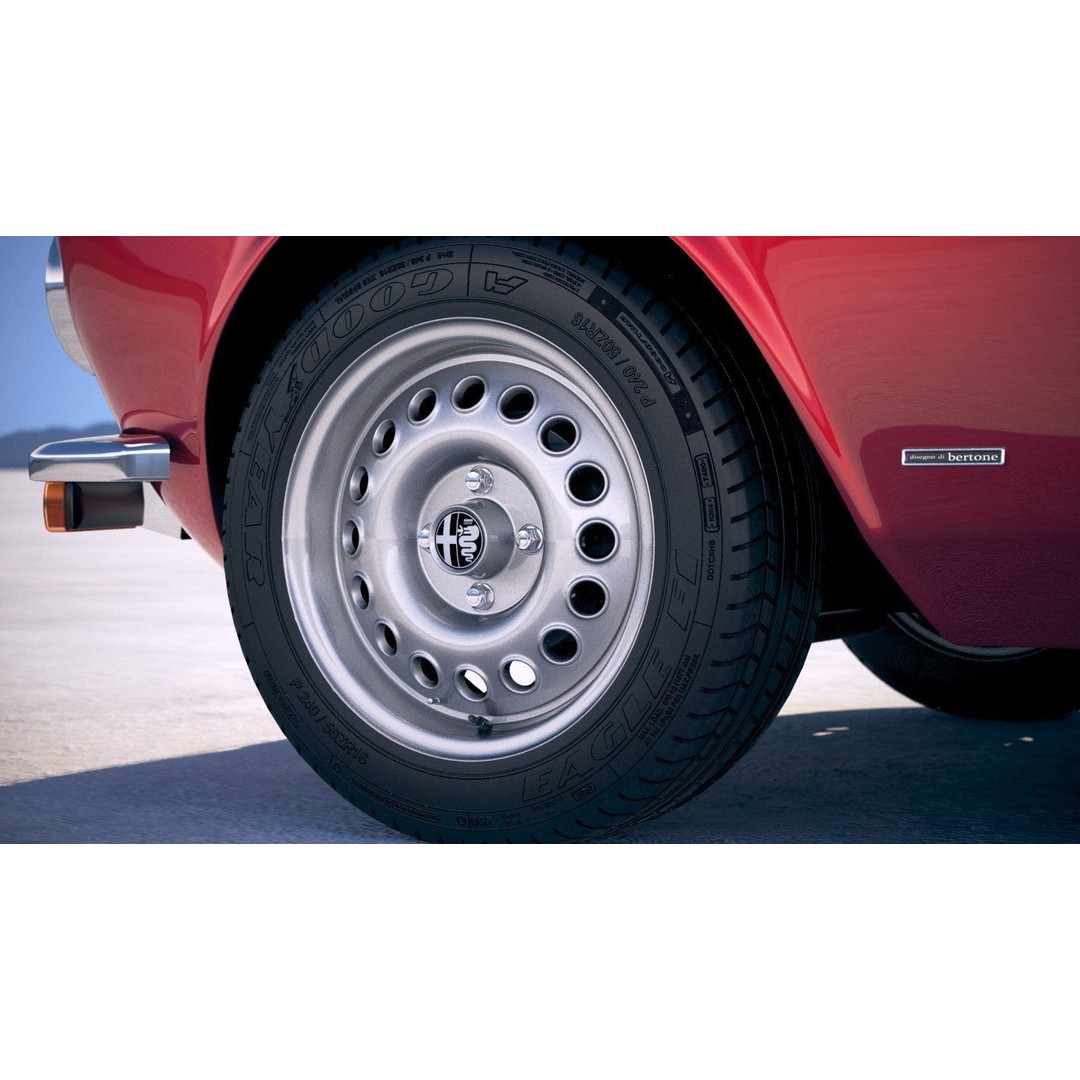 Alfa Romeo GTV 1974 3D Model – High Poly Classic Car Asset, FBX - View 16