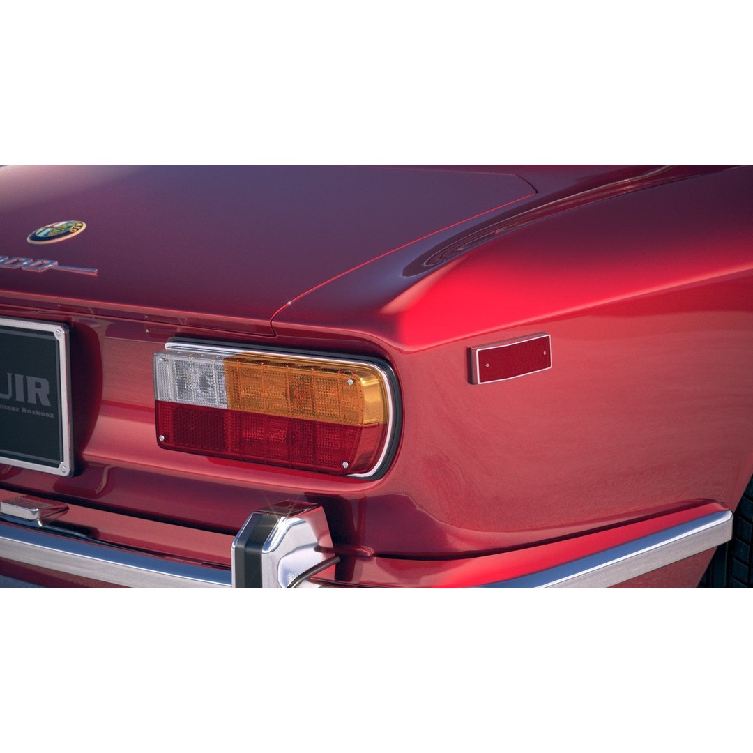 Alfa Romeo GTV 1974 3D Model – High Poly Classic Car Asset, FBX - View 18
