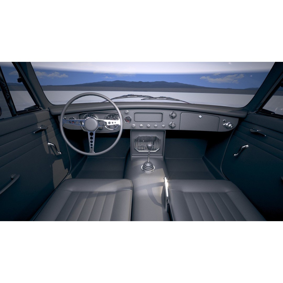 Alfa Romeo GTV 1974 3D Model – High Poly Classic Car Asset, FBX - View 19