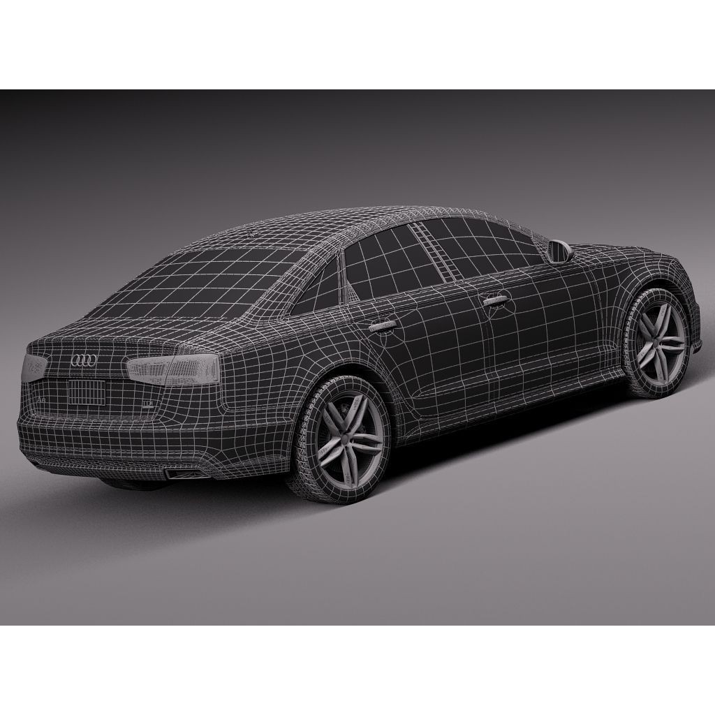 Audi A6 Sedan 2015 3D Model – High Poly Luxury Car, FBX