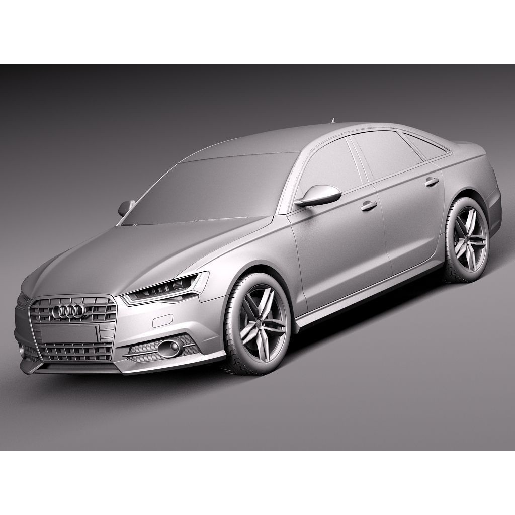 Audi A6 Sedan 2015 3D Model – High Poly Luxury Car, FBX - View 10