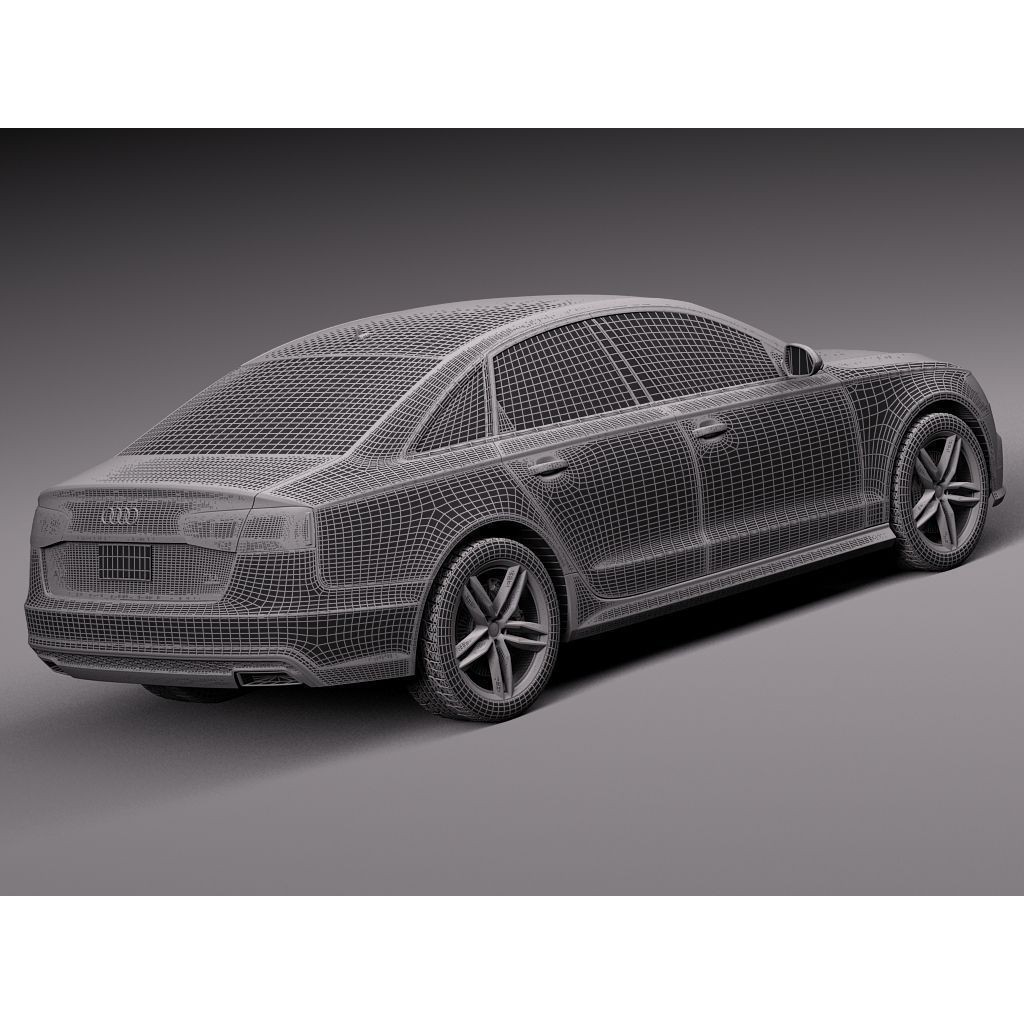 Audi A6 Sedan 2015 3D Model – High Poly Luxury Car, FBX - View 15